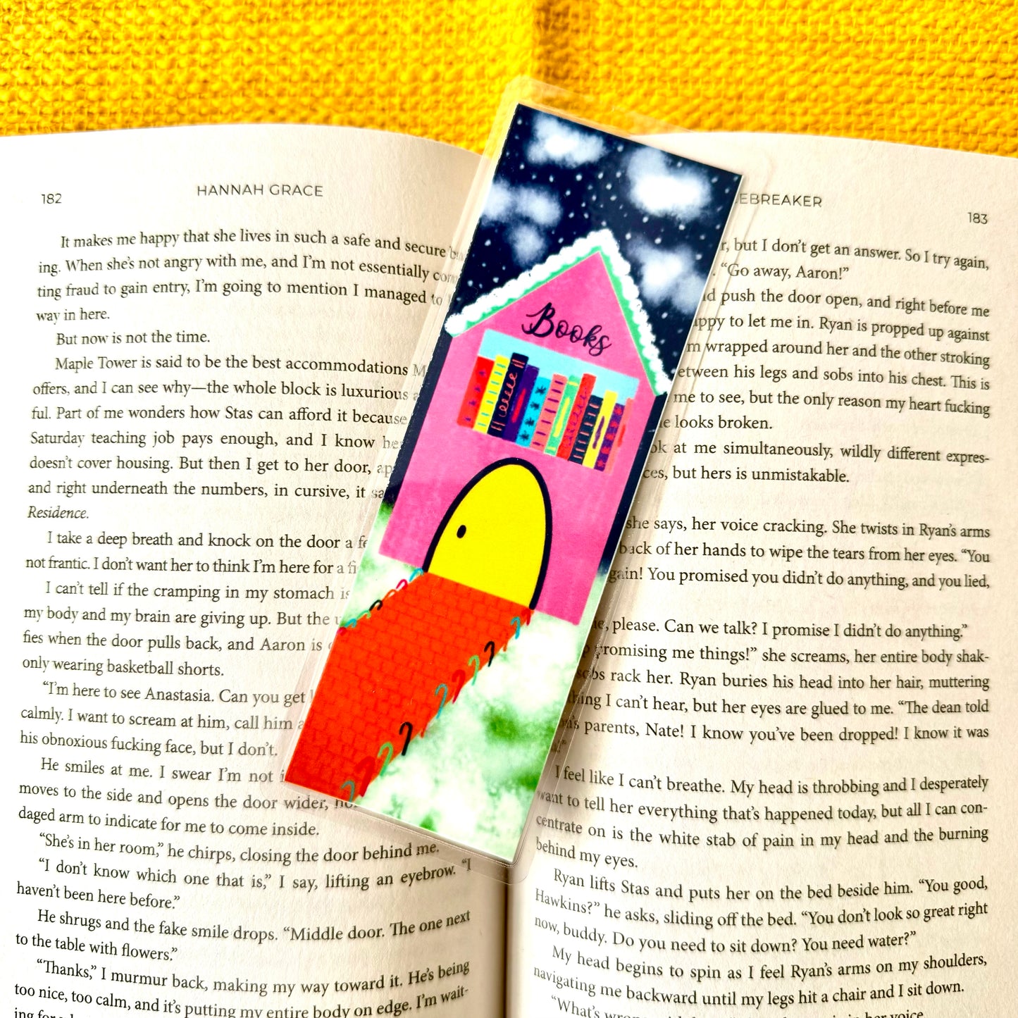 Snowy Bookstore Bookmark