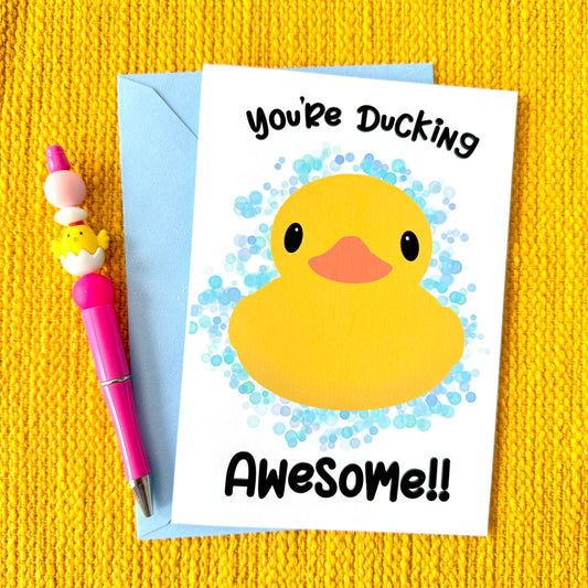 Duck Awesome Card